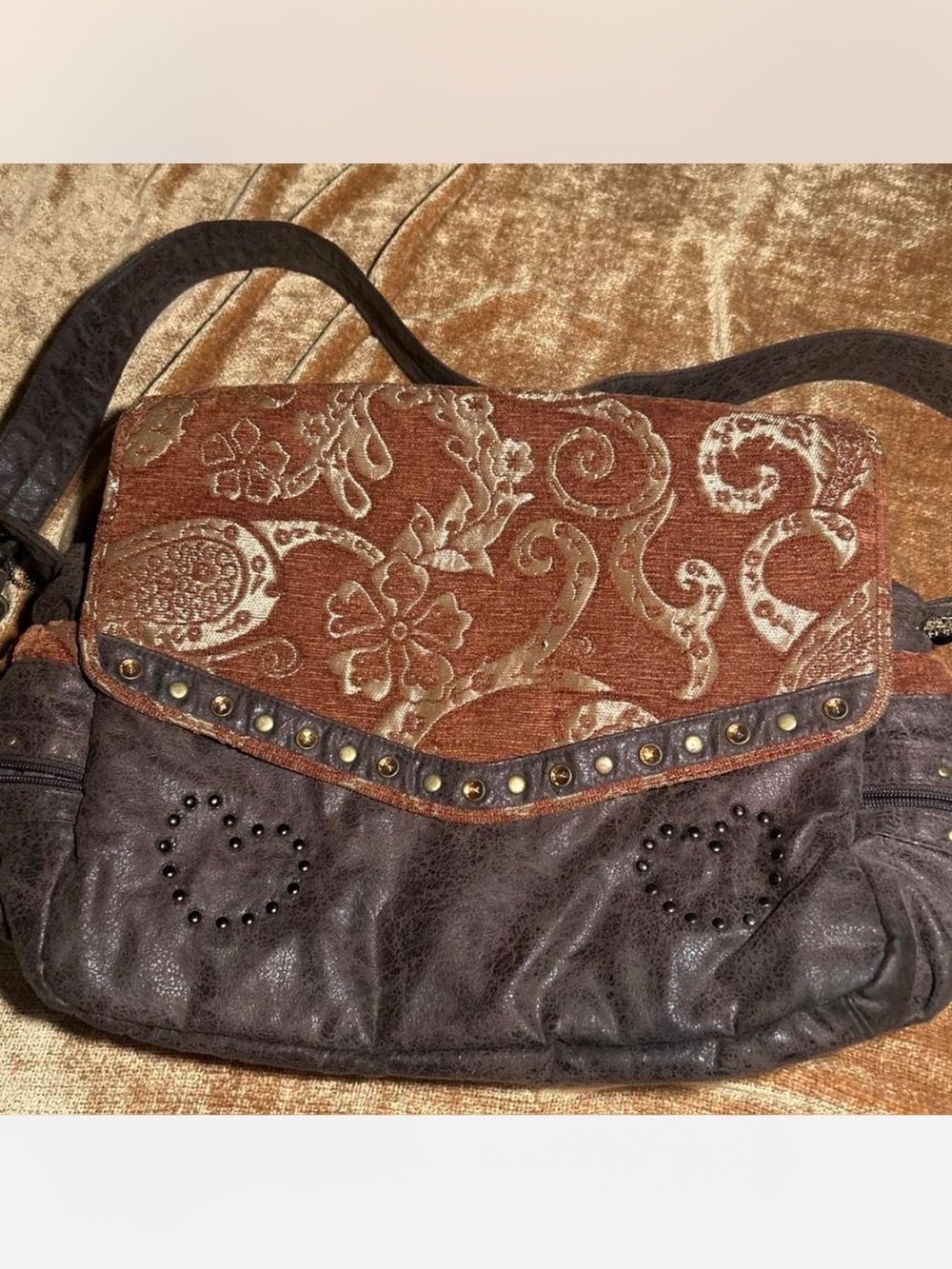 Rare Wendy Bellissimo velvet crossbody bag - Picture 2 of 8